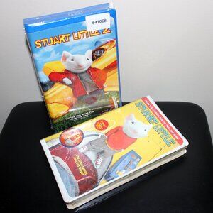 3/$77❤️sealed vintage STUART LITTLE +STUART LITTLE 2 set clamshell VHS 2000 2002